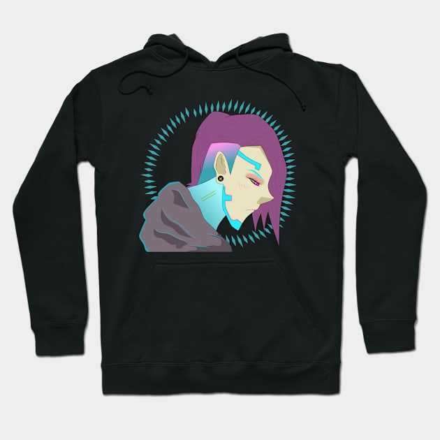 Alexa punk Hoodie by dedeath